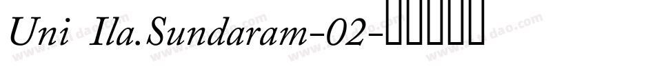 Uni Ila.Sundaram-02字体转换